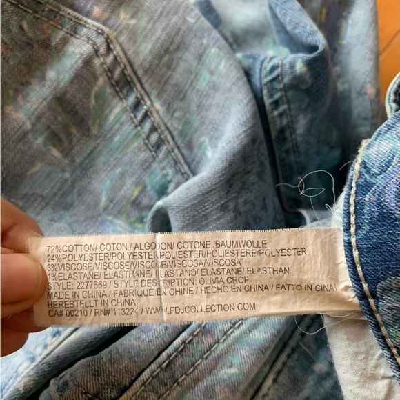 FDJ | French Dressing Cropped Jeans/Capris Sz10 Olivia style - Picture 6 of 12